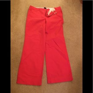 Gap 10 Ankle Bright Pink Boy Cut Casual Pants
